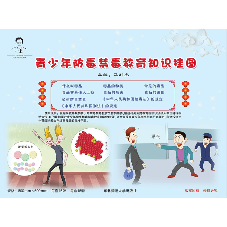 青少年防毒禁毒教育知識掛圖